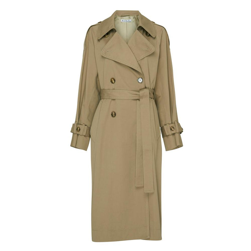 Acne Studios Double Breasted Belted Long Trench Coat