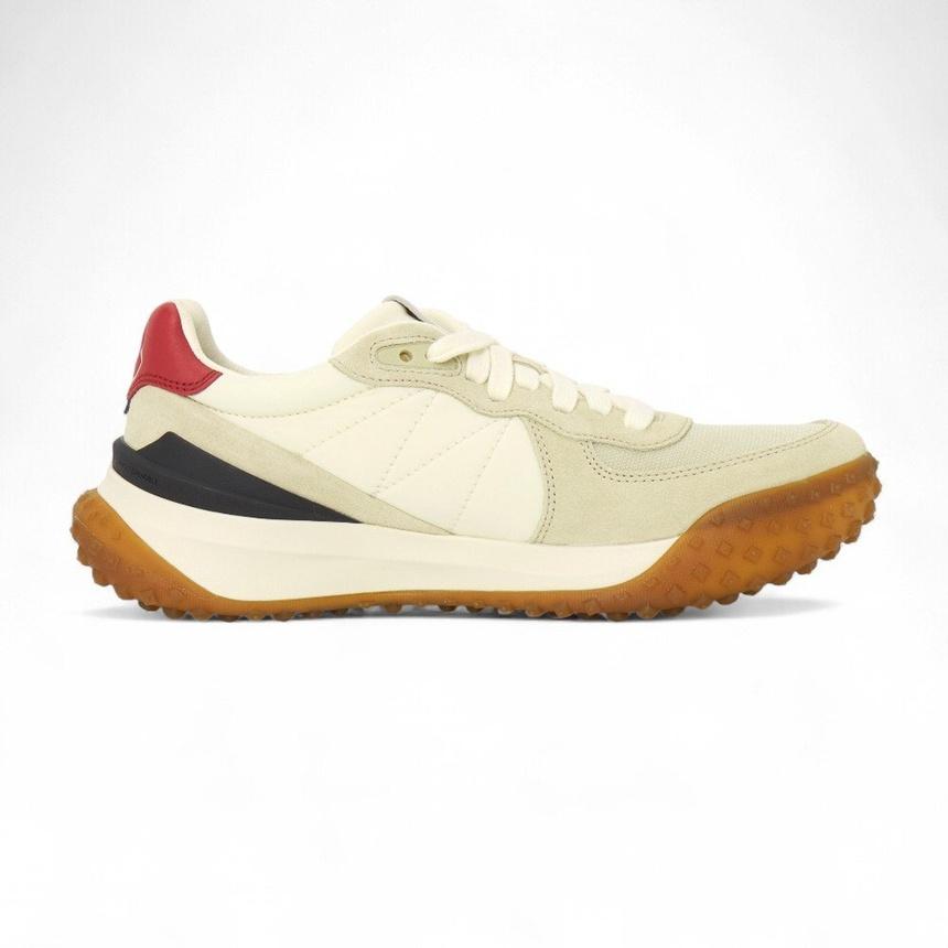Moncler City Trek Men’s Leather Low-Top Sneakers White