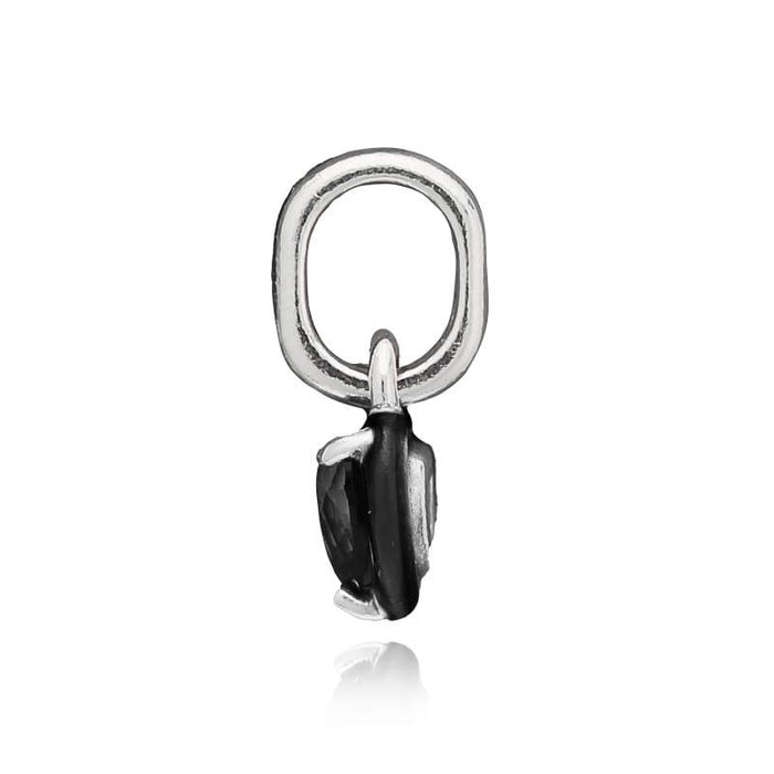 PANDORA Mini Me Black Chakra Heart Pendant Charm 793042C01