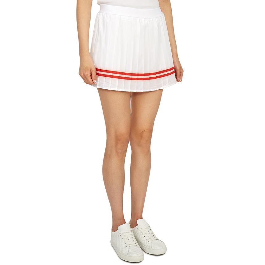SPORTY&RICH Women’s White Pleated Mini Skirt