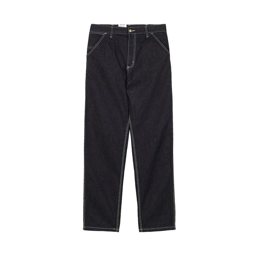 CARHARTT WIP Men’s Simple Blue Denim Jeans Classic Pants