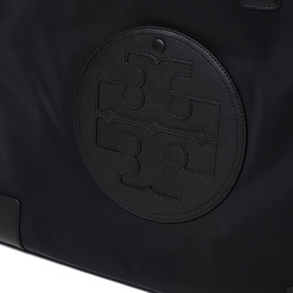Tory Burch Ella Signature Logo Tote Bag Black 87116 001