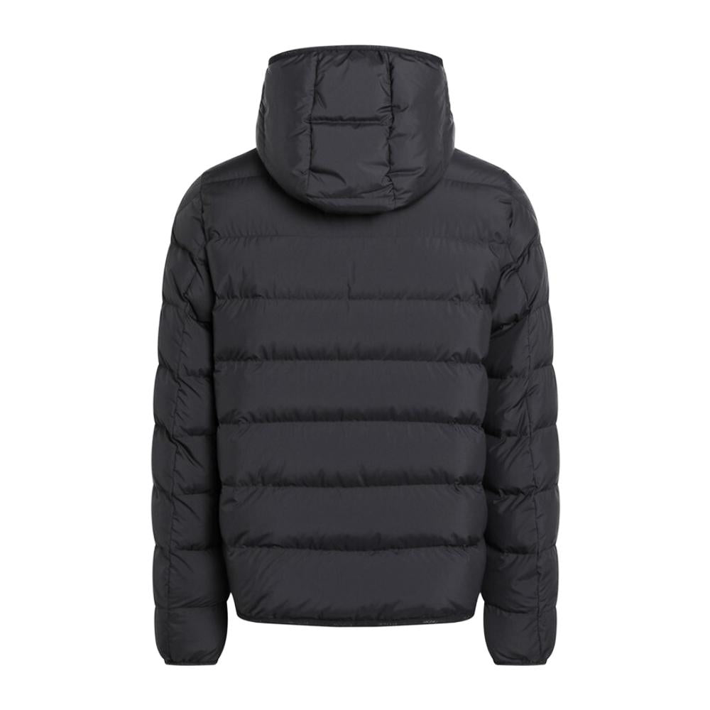 Moncler Black Hooded Down Puffer Jacket with Logo Patch 1A00224 597YW 999