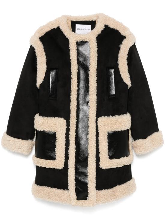 STAND STUDIO Faux Fur Long Coat Women’s Fall Winter Coat 62264907788810 DOM