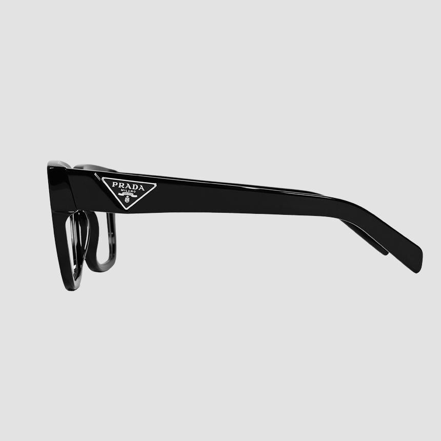 PRADA Square Frame Black Eyeglasses 1AB1O1