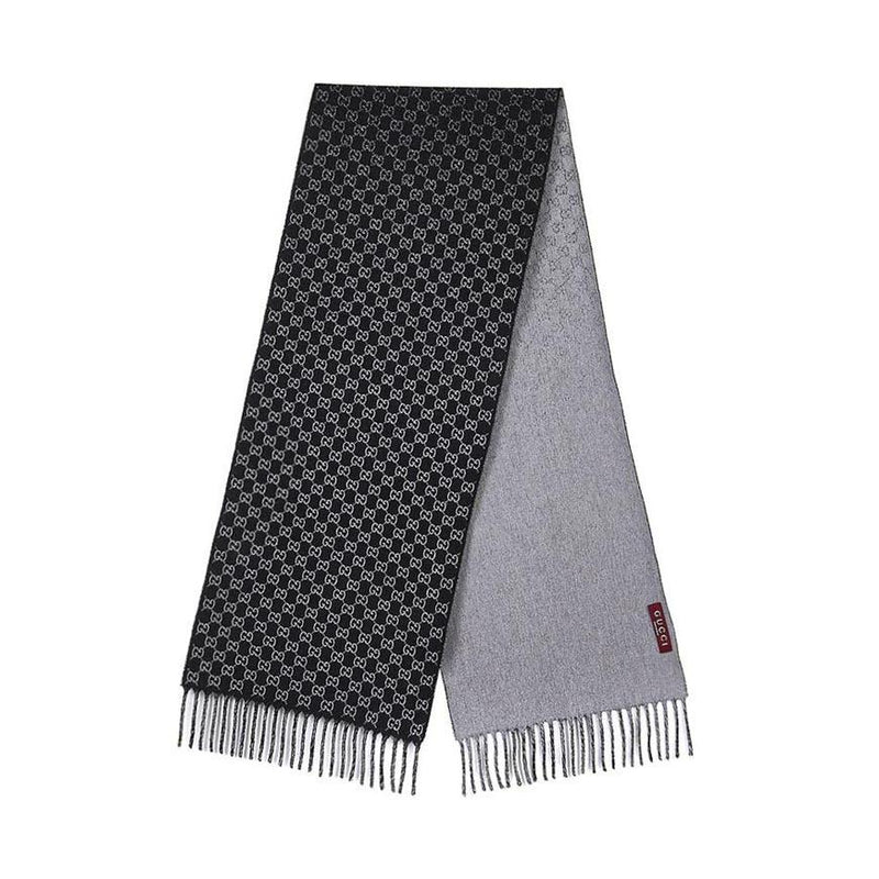 GUCCI Men’s GG Wool Jacquard Scarf