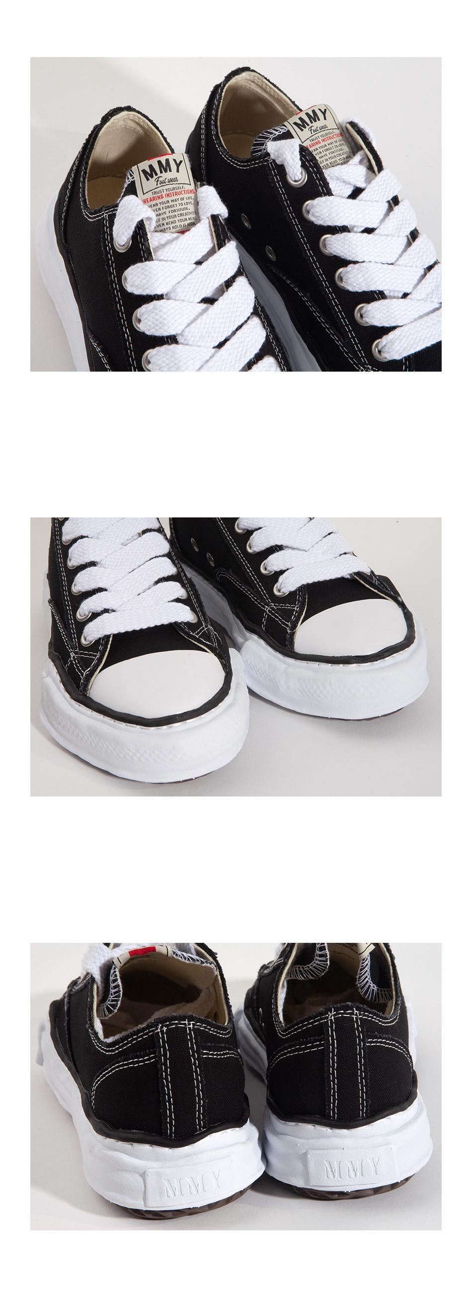 Maison Mihara Yasuhiro Peterson Low OG Sole Canvas Sneakers A01FW702 BLACK