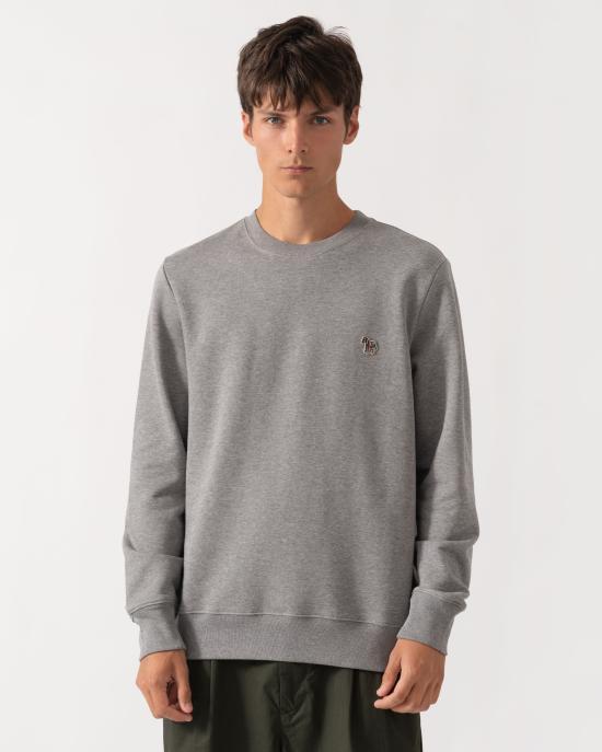 Paul Smith Grey Long Sleeve Zebra Logo Sweatshirt for Men