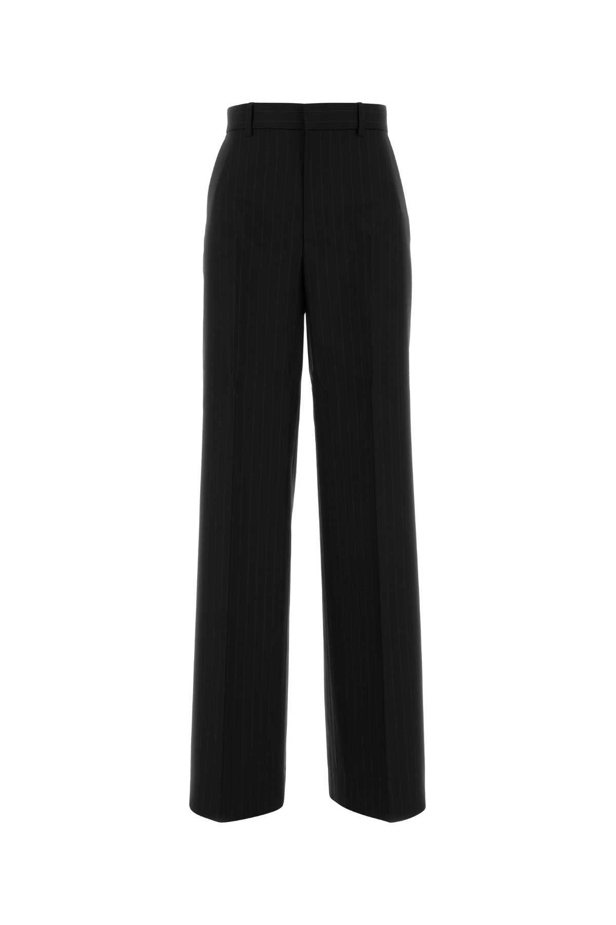 GUCCI Gray Wool Classic Trousers for Women