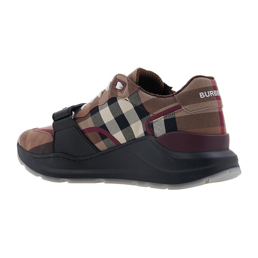 BURBERRY Men’s Check Cotton Low-Top Sneakers 8052971 MF TNR RAMSEY M ST A8894
