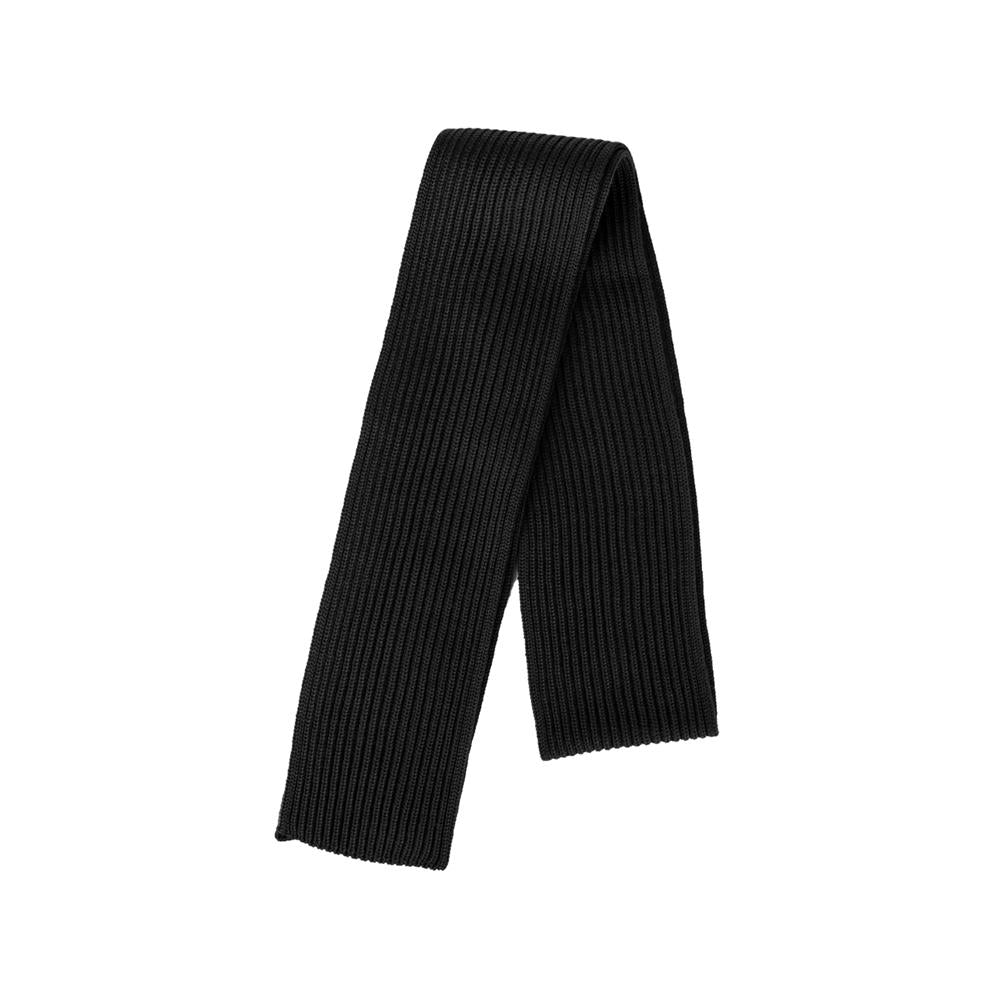 ANDERSEN-ANDERSEN Ribbed Wool Scarf Black