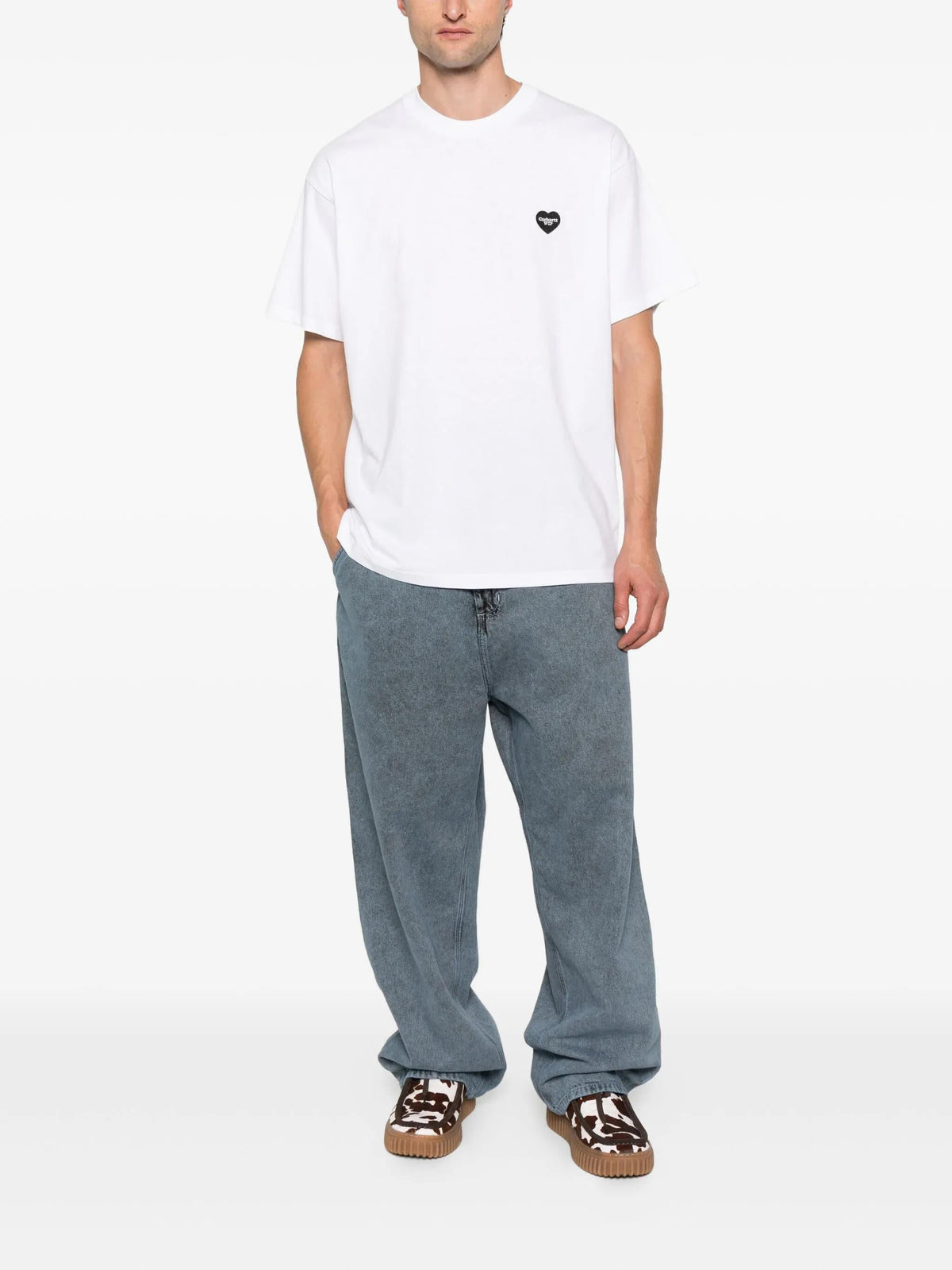 CARHARTT WIP HEART 2 HARTT Short Sleeve T-Shirt White