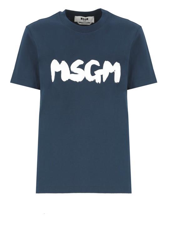 MSGM Navy Short Sleeve T-Shirt 3641 MDM992 4700289