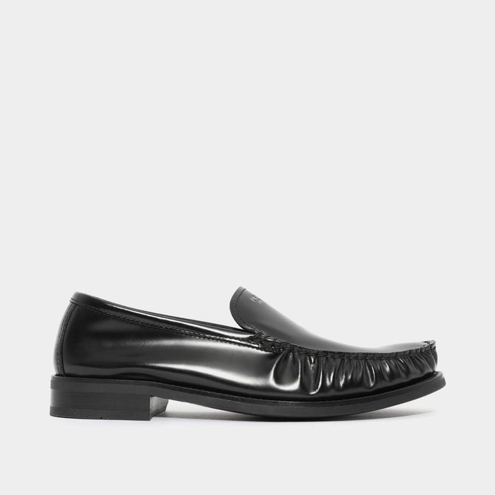 PRADA Brushed Leather Logo Loafers for Men 2DB229 055 F0002