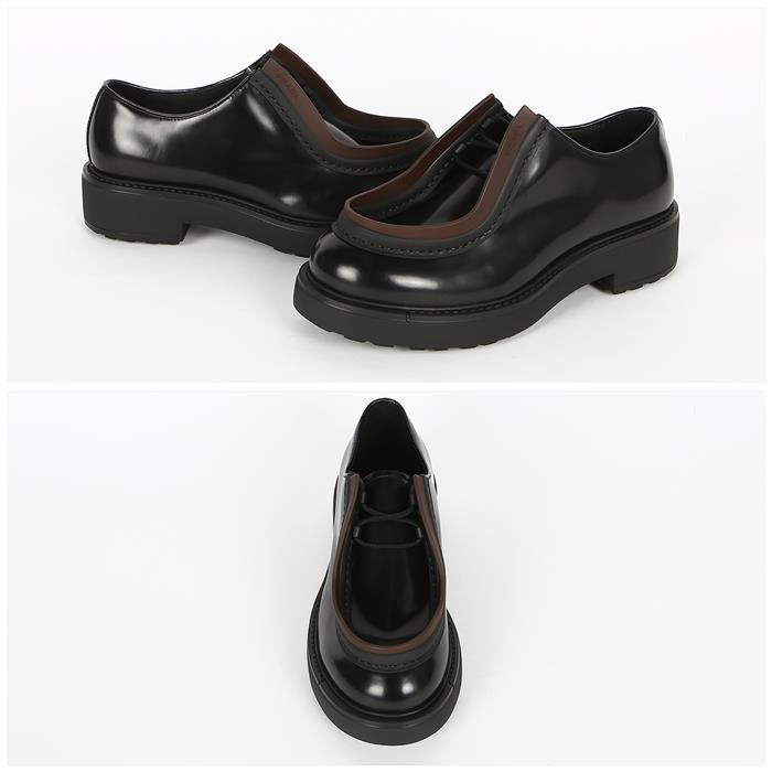 PRADA Brushed Leather Loafers 2EG421 055 F0807