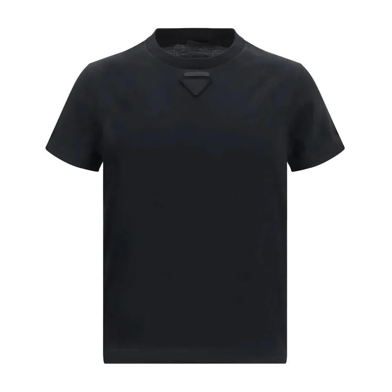 PRADA Men's Triangle Logo Short-Sleeve T-Shirt