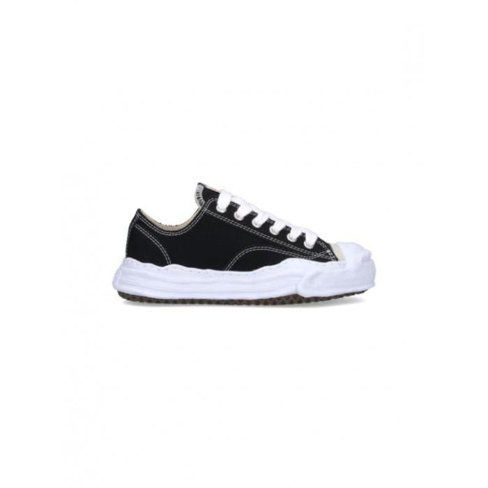 Maison Mihara Yasuhiro Hank OG Sole Canvas Low Top Sneakers Black