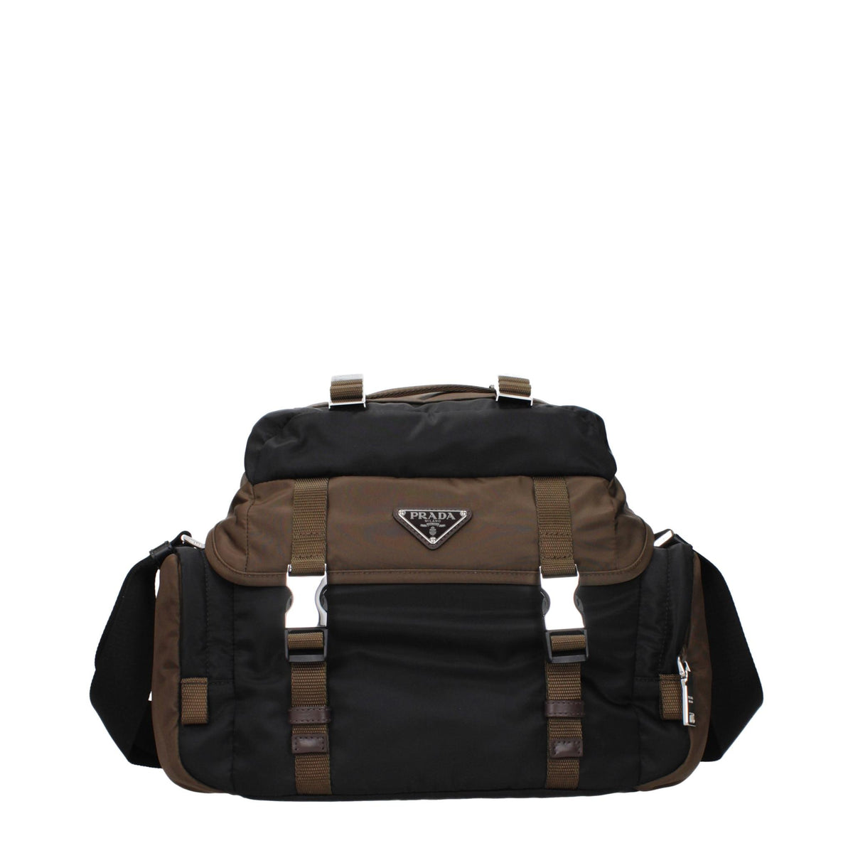 PRADA Black Nylon Crossbody Bag