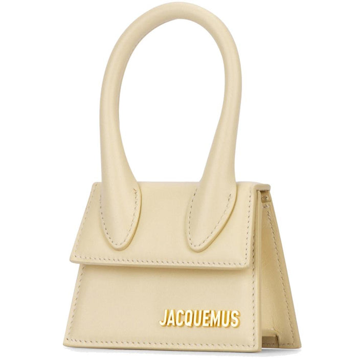JACQUEMUS Gold Logo Le Chiquito Mini Crossbody Bag