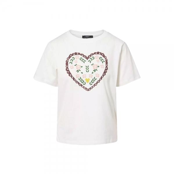 Max Mara Logo T-Shirt White 2615971051 001
