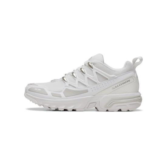 SALOMON ACS Sneakers Beige Mesh Low-Top Running Shoes for Men