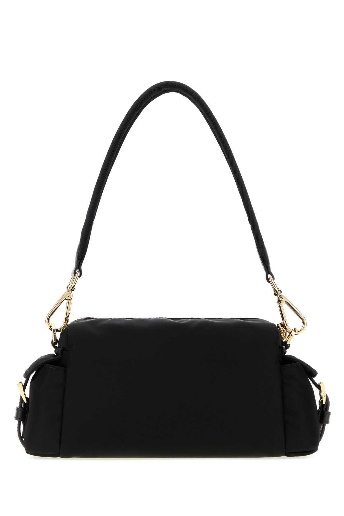 PRADA Black Nylon Shoulder Bag