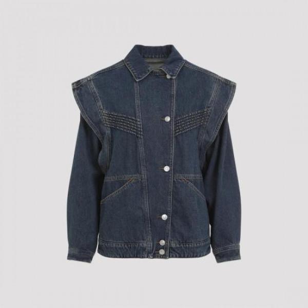 Isabel Marant Denim Jacket HARMON Blue Women’s Casual Outerwear