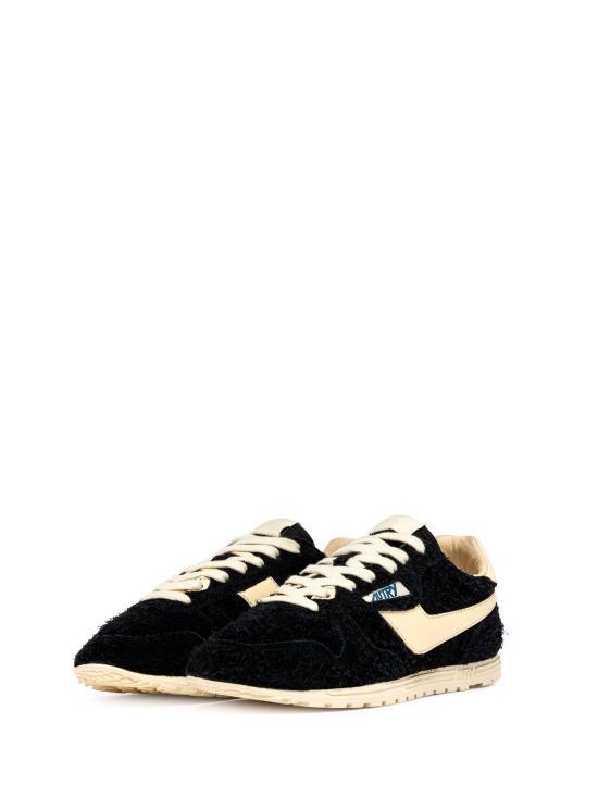 AUTRY WINDSPIN Leather Sneakers Black Women