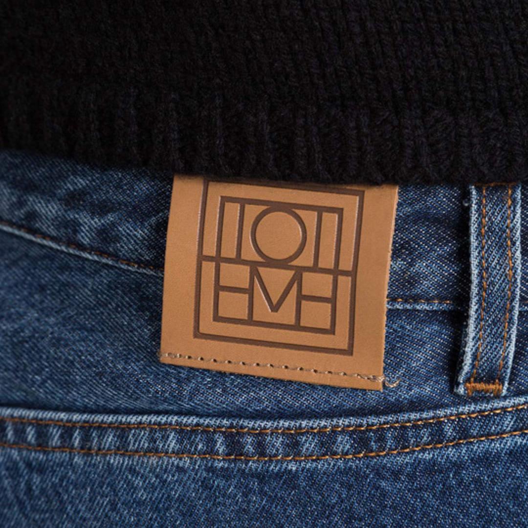 Toteme Twisted Seam Organic Cotton Mid-Rise Jeans Dark Blue Women’s 223232741