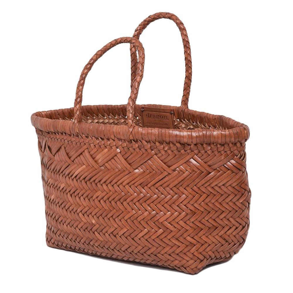 Dragon Diffusion Triple Jump Small 6-Line Tote Bag Tan 8811R TAN