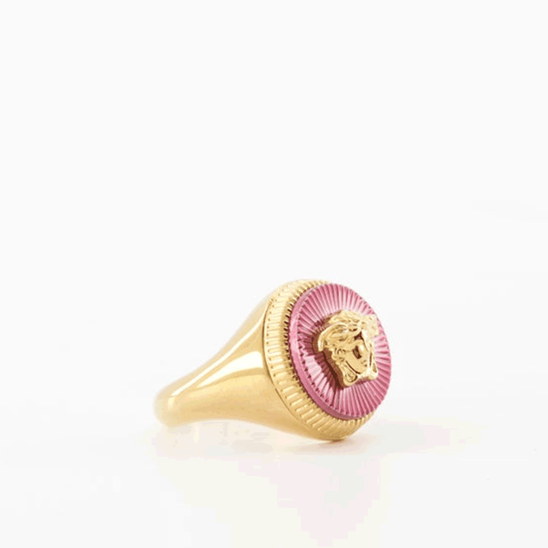 Versace Unisex Medusa Viti Ring Jewelry 10116001A006354JJM0