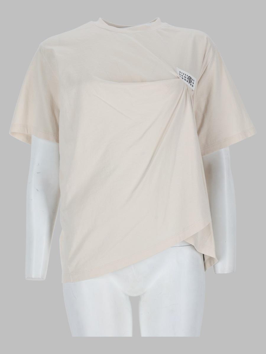 Maison Margiela Short Sleeve Cotton T-Shirt Women White