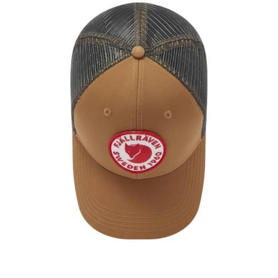Fjallraven Logo Baseball Cap Men’s Adjustable Hat 78138 BUCKWHEAT BROWN DOM