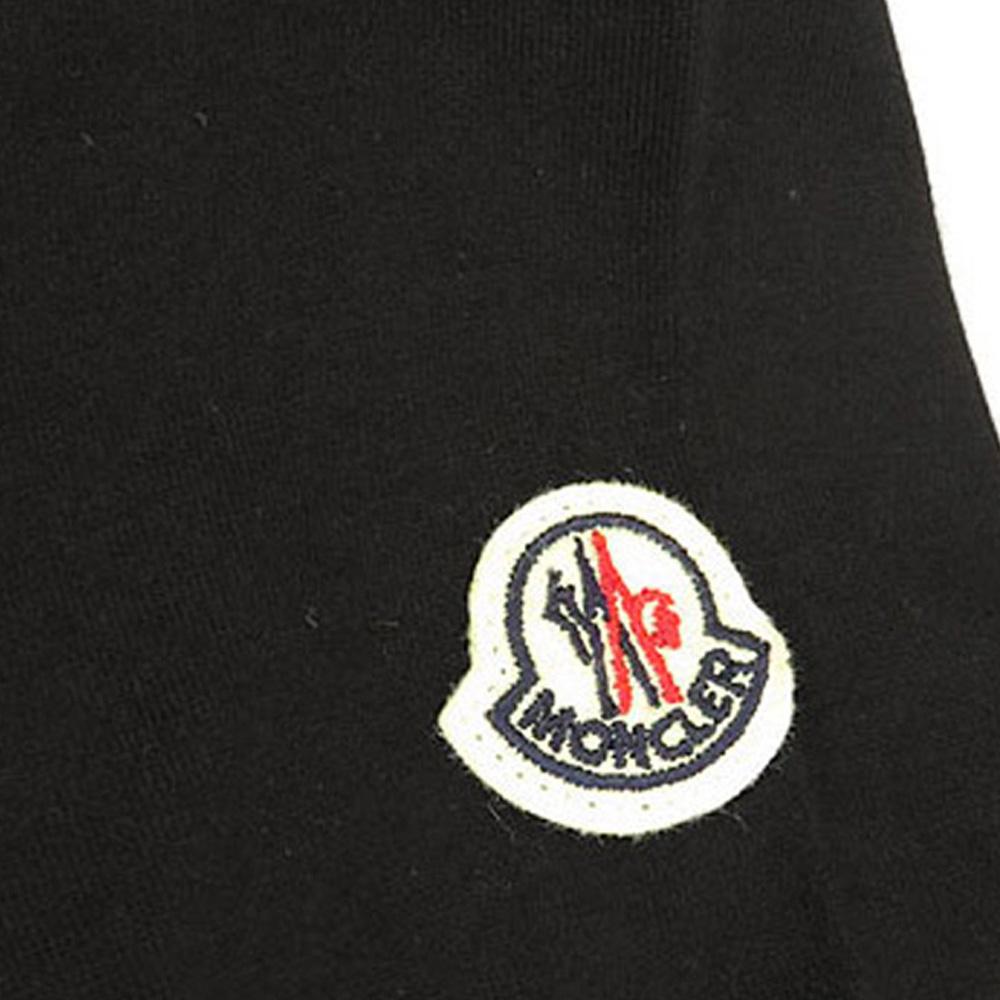 Moncler Women’s Logo Patch Black Cotton Crewneck T-Shirt 8C73200 V8059 999