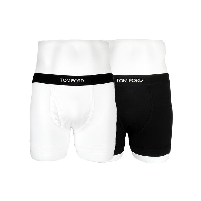 TOM FORD Black/White 2-Pack Men's Boxer Briefs T4XC3 999
