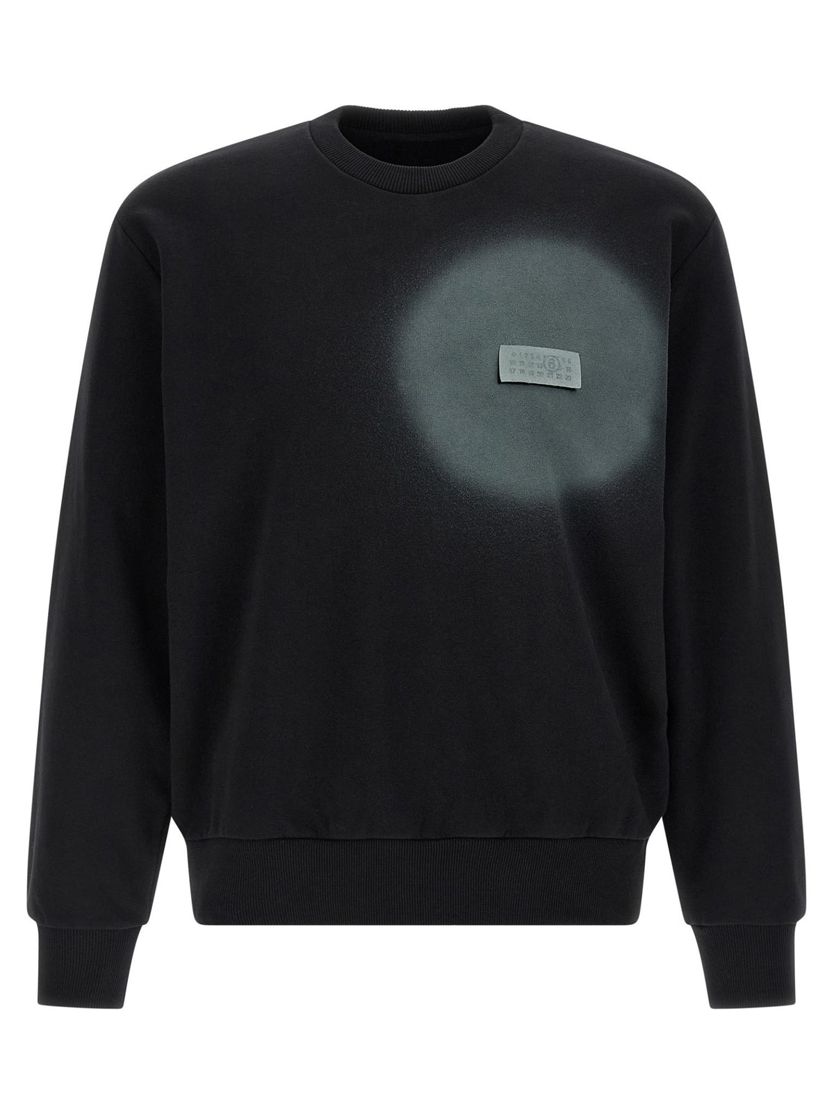 Maison Margiela Black Cotton Crewneck Sweatshirt for Men