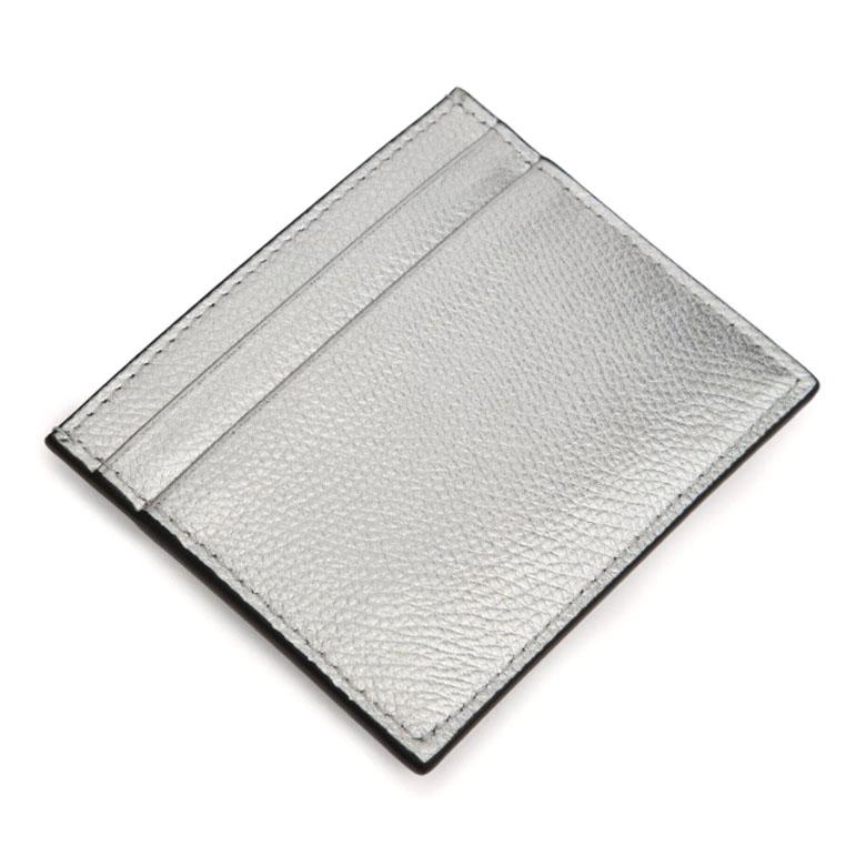 VALENTINO V Logo Signature Leather Card Holder Wallet Unisex 4W2P0V32RFY S13