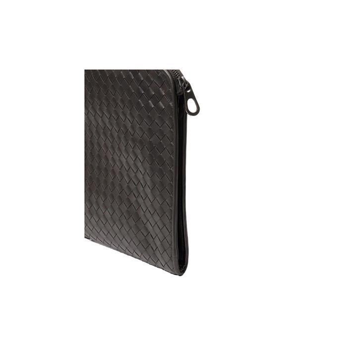 Bottega Veneta Intrecciato Leather Clutch Bag Brown