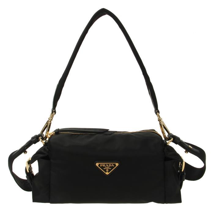 PRADA Explore Small Re-Nylon Shoulder Bag Black