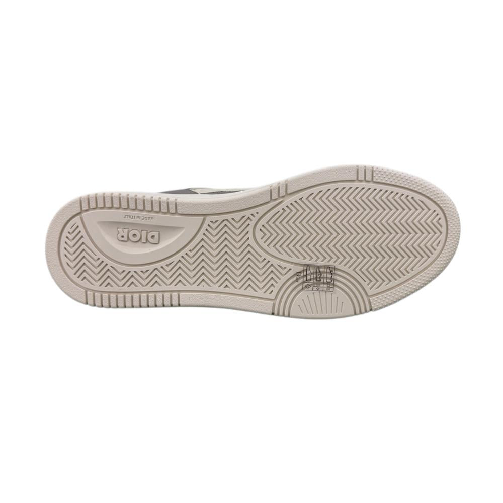 DIOR B27 Uptown Low-Top Sneakers White Gray Leather Men's