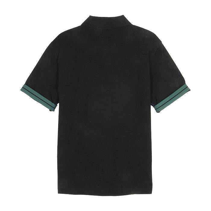 BURBERRY Men’s Relaxed Fit Black Polo Shirt