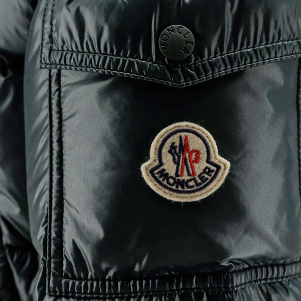 Moncler Levitha Logo Patch Puffer Jacket Black Men 1A000 61 596XE 999