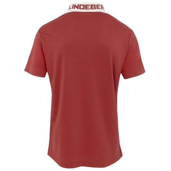 J LINDEBERG Men’s Polo Shirt GMJT14658E195 WITHERED ROSE DOM