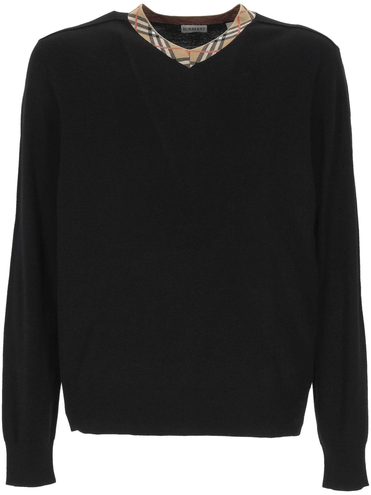 BURBERRY V-Neck Knit Sweater for Men
