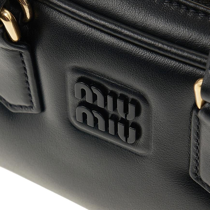Miu Miu Arcadie Small Tote Bag Black Leather Women’s Tote