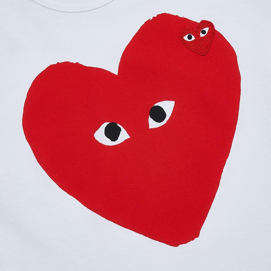 Comme des Garcons Unisex Short Sleeve T-Shirt AX T220 051 WHITE