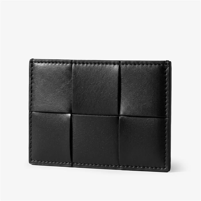 Bottega Veneta Maxi Intrecciato Cassette Leather Card Holder