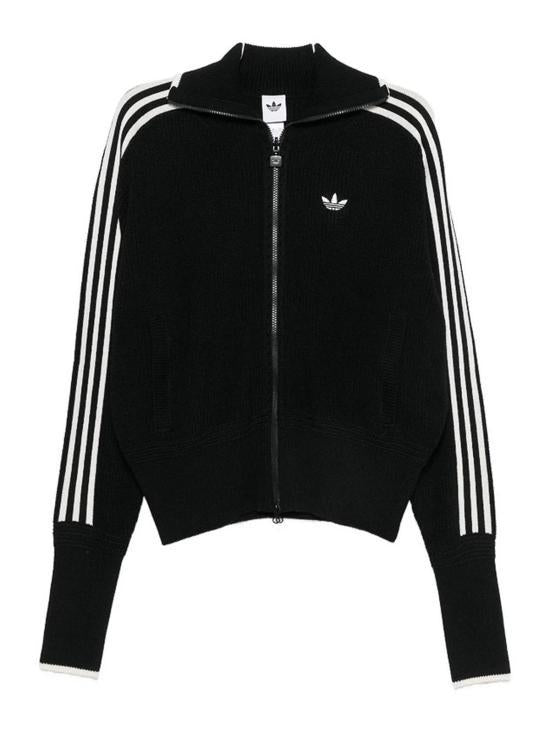 Adidas Black Chalk White Outerwear Jacket