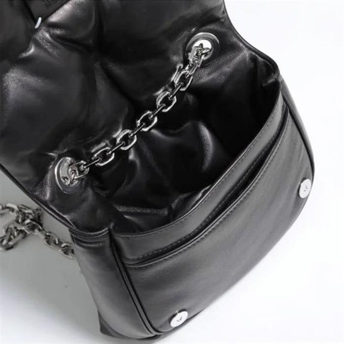 Maison Margiela Glam Slam Mini Shoulder Bag Black Leather