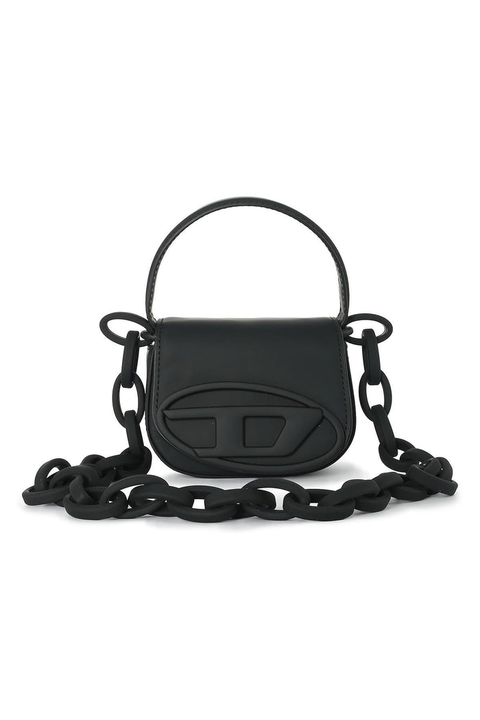 DIESEL 1DR XS Chain Strap Crossbody Bag Black